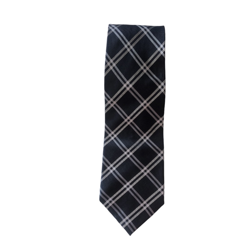 IZOD Men’s Navy Gray Patterned Tie